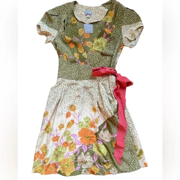 NWT Yoana Baraschi for Anthropologie Wrap Dress size medium. - Picture 2 of 8